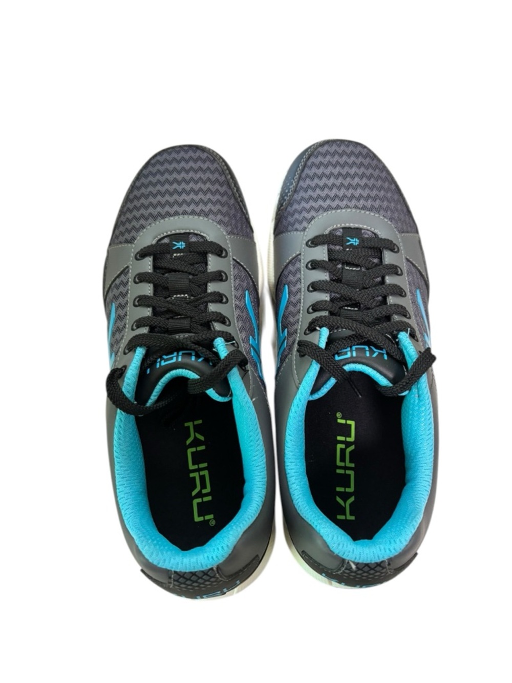 KURU Quantum Shoes Womens 11 Wide Gray Topaz Blue Mesh Walking Sneakers Comfort - Picture 4 of 12